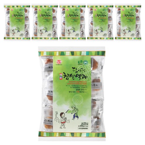 담미정 미니찹쌀약과, 200g, 6개