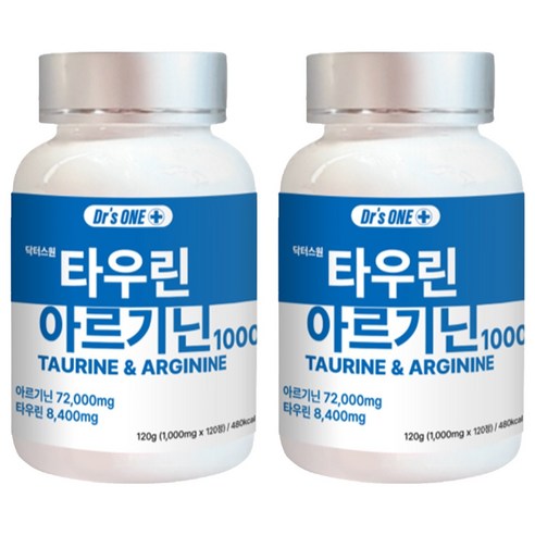 닥터스원 타우린 아르기닌 1000 120g, 120정, 2개