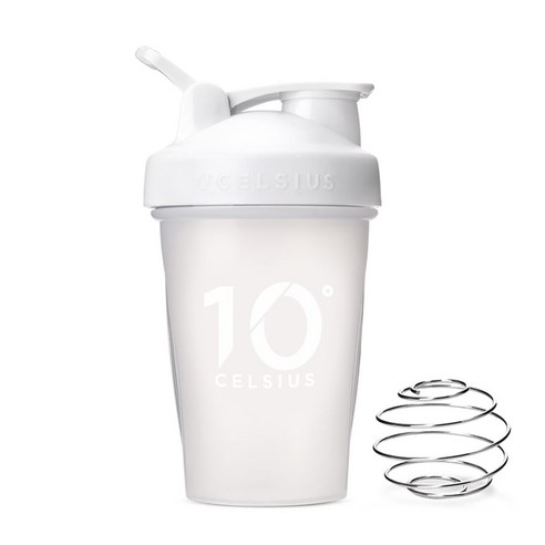 10도씨 블렌딩 쉐이커 보틀 + 블랜더볼, 화이트, 400ml, 1개