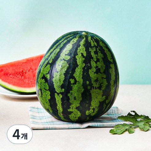 못난이수박, 5kg이상, 4개