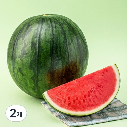 씨적은 11brix 수박, 9kg 미만, 2개
