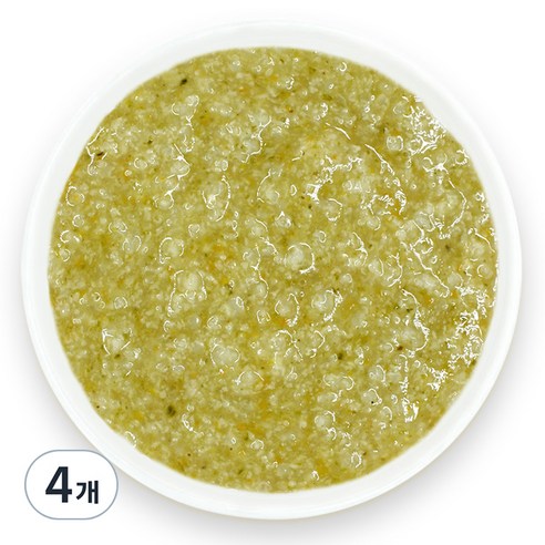짱죽 실온 이유식 중기, 160g, 4개, 시금치버섯죽