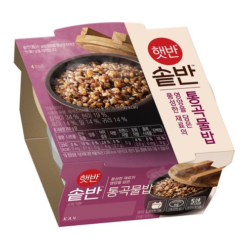 햇반 솥반 통곡물밥, 200g, 6개