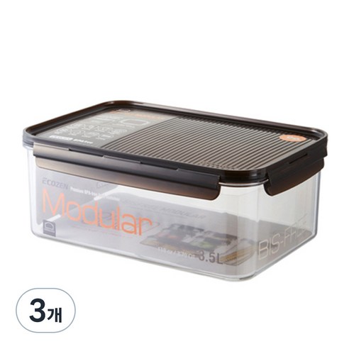 락앤락 비스프리 모듈러 직사각 3.5L, 3개, 1개