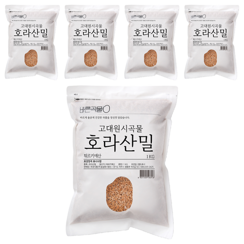 바른곡물 호라산밀, 1kg, 5개