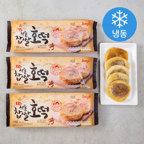진주햄 포차 전통찹쌀호떡 (냉동), 300g, 3개