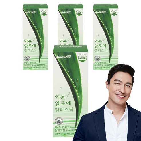 네추럴라이즈 이뮨 알로에 젤리스틱 14p, 280g, 4개
