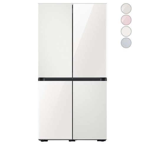[색상선택형] 삼성전자 비스포크 프리스탠딩 냉장고 방문설치, RF85A9241AP, 코타 화이트 + 글램 화이트