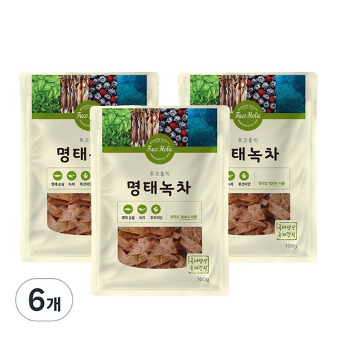 후코홀릭 강아지 간식, 명태 + 베리 혼합맛, 100g, 6개