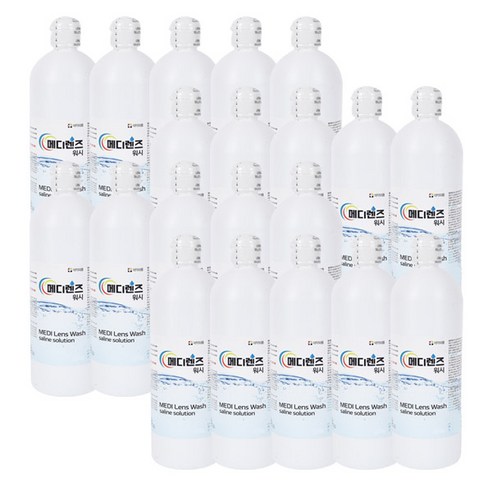 메디렌즈 워시액 식염수, 500ml, 20개
