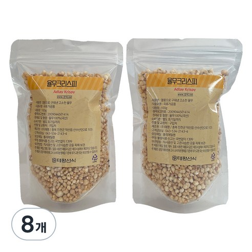 태평선식 율무크리스피, 100g, 8개