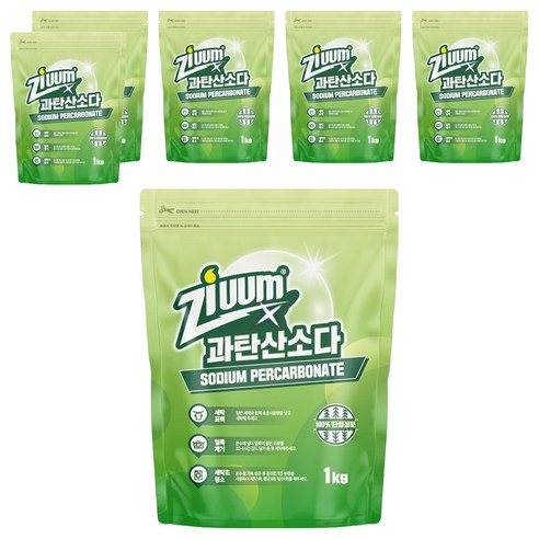 슈가버블 지움 분말 과탄산소다, 1kg, 6개