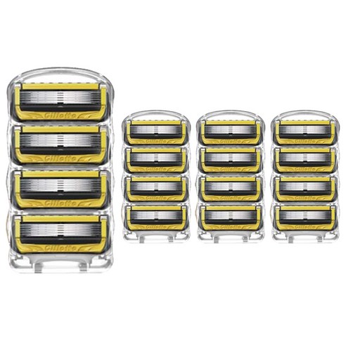 질레트 퓨전 프로쉴드 옐로우 면도날, 8개입, 2개