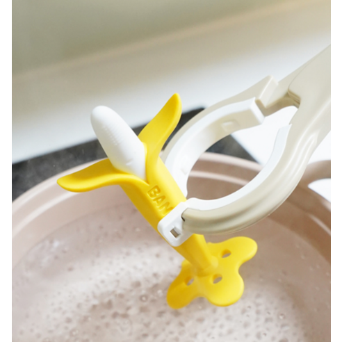 4개월 아기 잇몸 간지럼, 앙쥬 바나나 브러쉬로 해결!