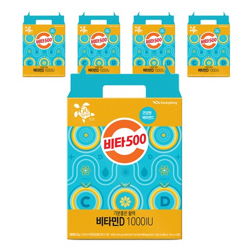 광동제약 비타500 비타민D 1000 IU, 100ml, 100개