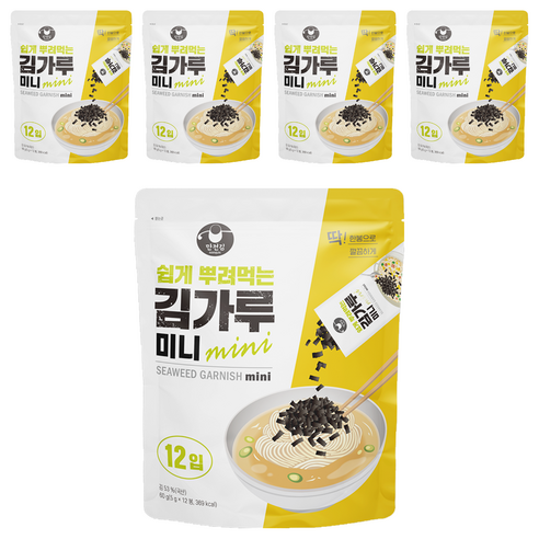 만전김 쉽게 뿌려먹는 김가루 미니, 5g, 60개