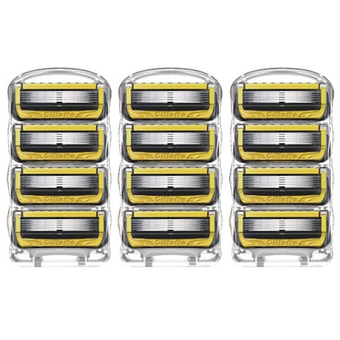 신형 질레트 프로쉴드 옐로우 면도날, 4개입, 3개