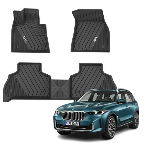 3W 에코라이너 TPE 카매트, BMW NEW X5 (G05) 2018.06~, BLACK