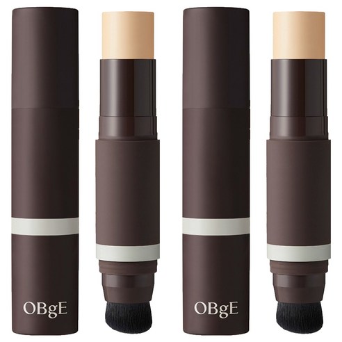 OBge 내추럴 커버 남성 파운데이션 13g, 2호 베이지, 2개