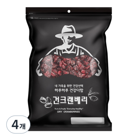 넛츠팜 건 크랜베리 수입산, 800g, 4개