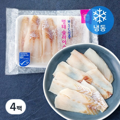 올바른수산 명태 슬라이스 (냉동), 300g, 4팩
