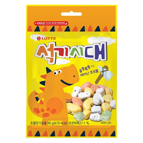 롯데웰푸드 석기시대 초콜릿, 90g, 1개
