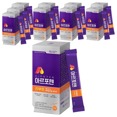 대상웰라이프 아르포텐아르지닌 리부트, 270ml, 10개