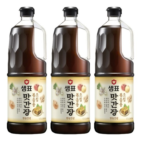 샘표 조림볶음용 맛간장, 1.7L, 3개
