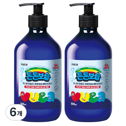 뷰카 주니어 마일드 튼튼보습 베이비로션, 500ml, 6개