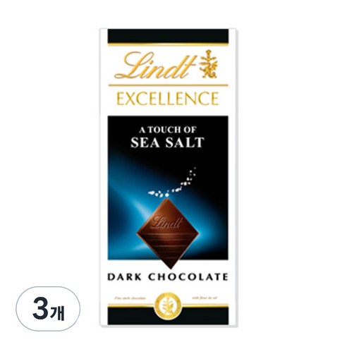 엑설런스 다크 씨솔트, 3개, 100g