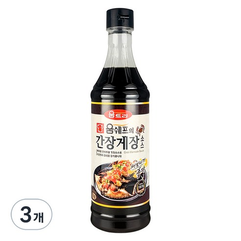 움트리 움쉐프의 간장게장소스, 1kg, 3개