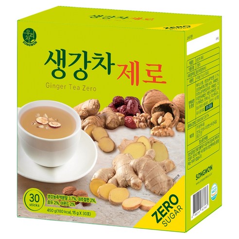 우리차 송원식품 생강차 제로, 15g, 30개입, 1개