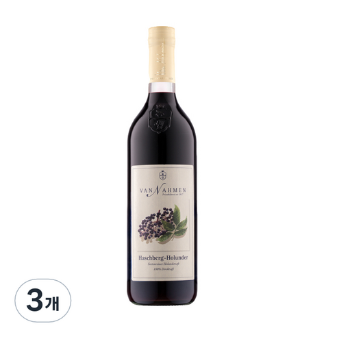 반나멘 엘더베리 주스, 750ml, 3개