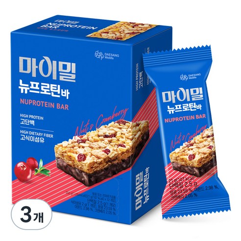 마이밀 뉴프로틴바, 21g, 8개