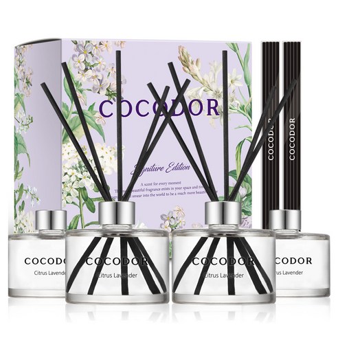 코코도르 퍼퓸 디퓨저, 레몬유칼립투스, 200ml, 4개
