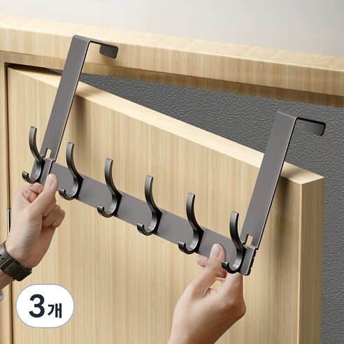 오마땅 도어행거, 그레이, 3개