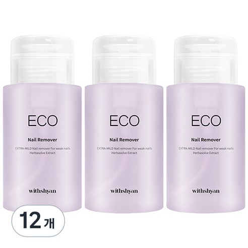 위드샨 대용량 펌프형 에코네일리무버, 200ml, 12개