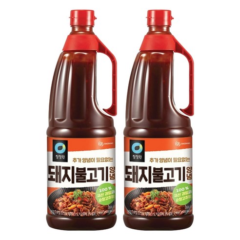 청정원 명가 돼지불고기 양념, 2kg, 2개