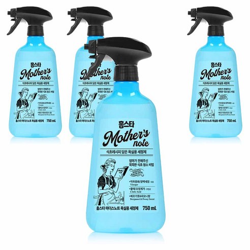 홈스타마더스노트 욕실용 세정제, 750ml, 4개