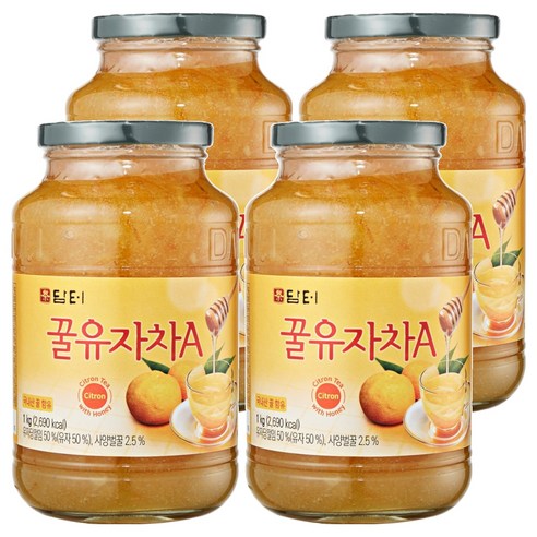 담터 꿀유자차A, 1kg, 1개입, 4개