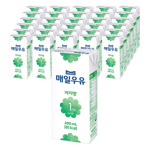 매일유업 저지방 1%, 200ml, 144개