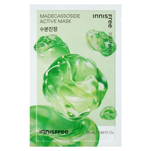 이니스프리 New 마데카소사이드 액티브 마스크 25ml, 1매입, 6개