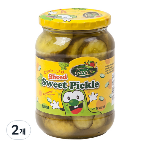 파머스가든 스위트피클 슬라이스, 520g, 2개