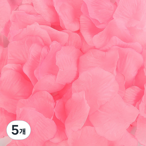 여니팩토리 파티용 장미 꽃잎 500p, 핑크, 5개