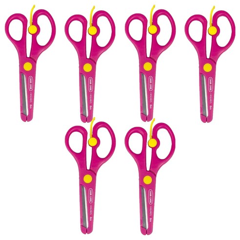 아이비스 숑숑프렌즈 펌프안전가위, 핑크, 6개