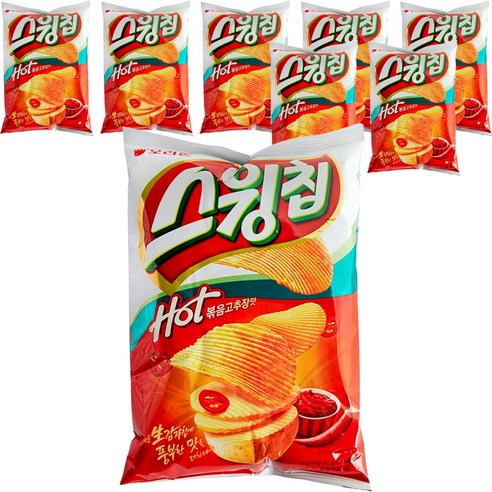스윙칩 볶음고추장맛, 60g, 8개