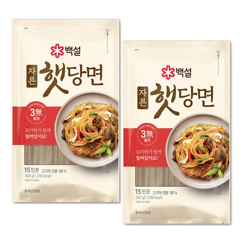 백설 햇당면, 300g, 2개