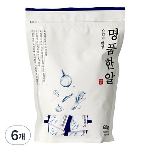 제이웰푸드 요리의 완성 명품 한알 20p, 60g, 6개