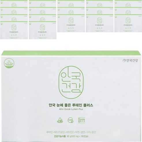 안국건강 NEW 눈에좋은 루테인 플러스, 60캡슐, 18개