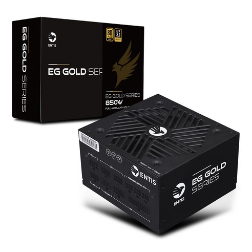 엔티스 EG 골드 850W 풀모듈러 파워서플라이 80PLUS ATX3.1, ATX3.1(블랙)